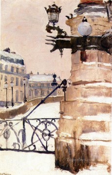 París Painting - Vinter I Paris Invierno en París impresionismo Paisaje noruego Frits Thaulow